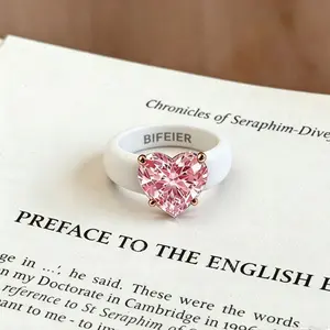 Minimalist Adjustable Silicone Zircon Ring, Fashion Costume Jewelry for Daily Wear, Gift for Girlfriend engagement ring for me  engagement ring mozanitemoissanite rings rings for women promise rings gf a ma manieretoe rings