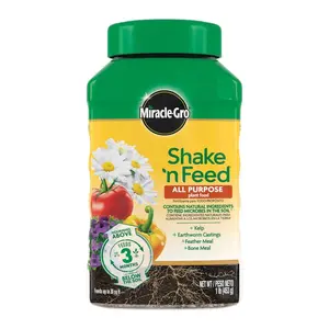 Shake N Feed All Purpose Plant Food, 1 lb., For In-Ground and Container Plants, Feeds up to 3-Months, Dry Fertilizer