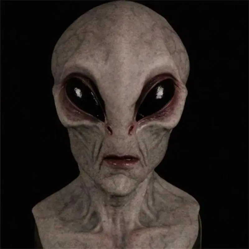 Halloween Alien Mask Cosplay Horror UFO Skull Latex Masks Helmet Carnival Dress Up Party Costume Props