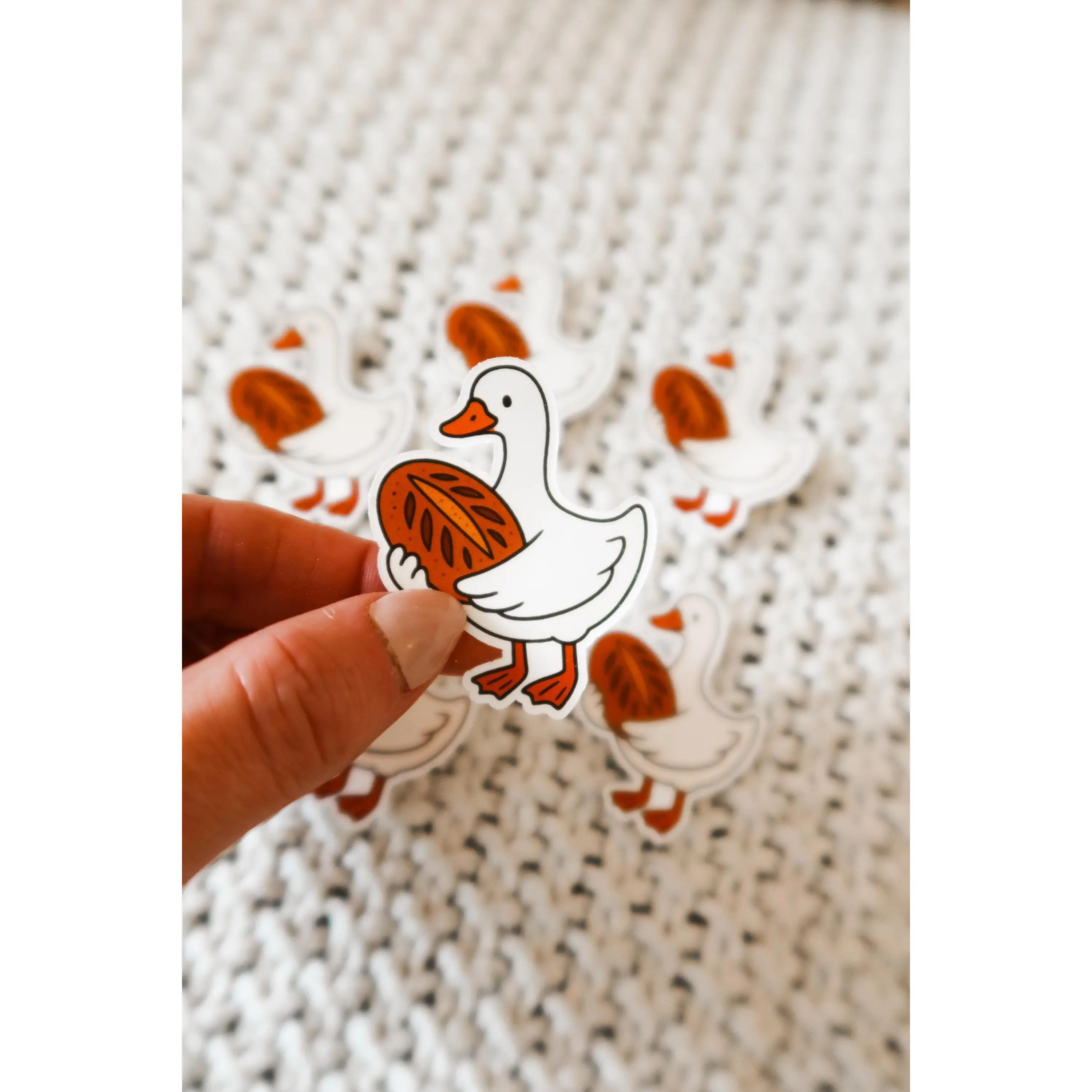 Sourdough Goose Sticker | Bread Bag Sticker | Kindle & E-Reader Sticker | Baking Goose Vinyl Sticker | Bookish Baker Gift