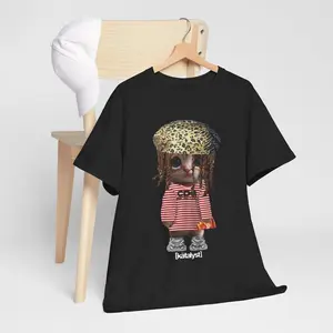 Che Kitty Shirt Casual Classic Cotton Top Comfort Tee Crewneck Menswear Man Streetwear Tshirt