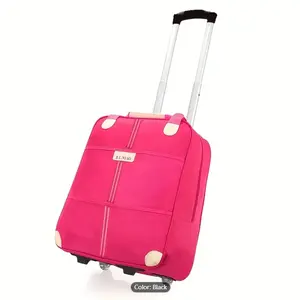 Trolley Travel Luggage Bag, Waterproof Oxford Cloth Duffle Bag, Business Trip Camping Suitcase With Telescoping Handle
