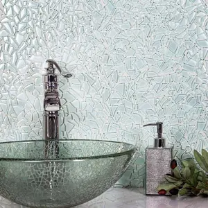Tiffany Blue 11x11 Glossy Matte Multi-shaped Glass Mosaic Tile (12 Cases, 52.32 sq ft/Pallet)
