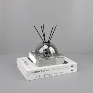 [RH]Crystal Diffuser Stone| Smoke Gray Geometric - Minimalist Luxury for Cozy Home Vibe