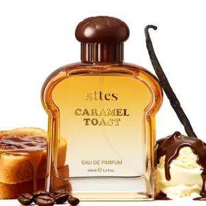 Sttes Caramel Toast Eau de Parfum, Warm Gourmand Fragrance with Vanilla, Coffee, Chocolate Notes, 100ml