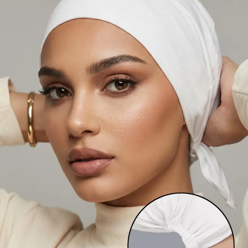 Women Modal Hijab Caps with Tie Back, Adjustable Jersey Wraps, Plain Solid Color Basic Underscarf Abaya Accessory, Modest Style Daily, Hijab Undercap