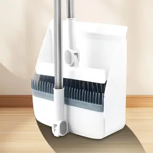 3 in 1 Rotatable Broom And Dustpan Set, 1 Set Foldable Magnetic Broom & Dustpan Set, Household Cleaning Tool for Living Room & Bedroom, House Cleaning Tools, Home Care Supplies