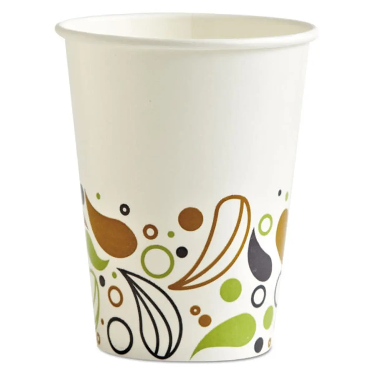 Boardwalk 12 oz Deerfield Printed Disposable Paper Cold Cups (DEER12CCUP) - Cut-End Mop Head-Compatible, Star-Design, Cotton-Lined, 50 Cups/Pack, 20 Total Packs, for Party & Birthday Home Disposable Tableware, Novelty Print Cups