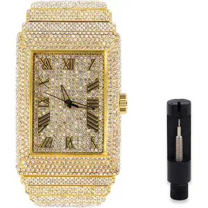 Men's Fully d Out Rectangle Watch, 40mm Case