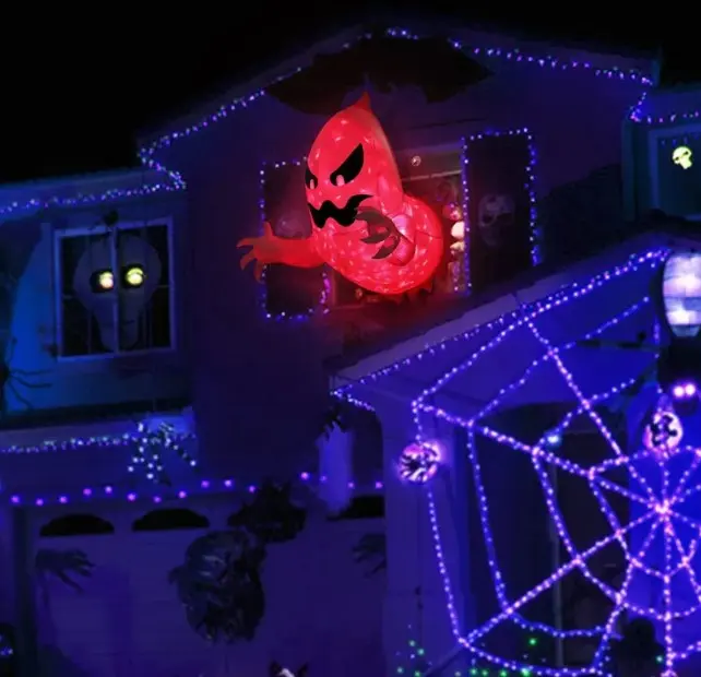 Halloween Inflatable Ghost Decoration - Lighted Outdoor Yard Decor