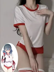 Cosplay Costumes School Student Uniform Role Play Apparel Women Cute Mini Skirt Tight Blouse Set College Girl Anime Stage Show, Womenswear, Aesthetic