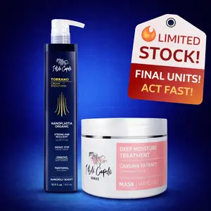 Kit I Belli Capelli Torrano Thermal Seal 500ml/16.9 fl.oz and Venice Cassava Mask 250g/8.8 oz Organic Repairing Haircare Frizz