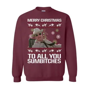 Smokey and The Bandit Ugly Christmas Shirt, Sheriff Buford T. Justice Shirt, Merry Christmas To All You Sumbitches Sweatshirt