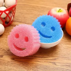 3pcs Cleaning Wipe Dishwashing Sponge Cloth Strong Scouring Pad Kitchen Bathroom Miracle Sponge Stain Odor Resistant Migic Wipe Dish Sponges