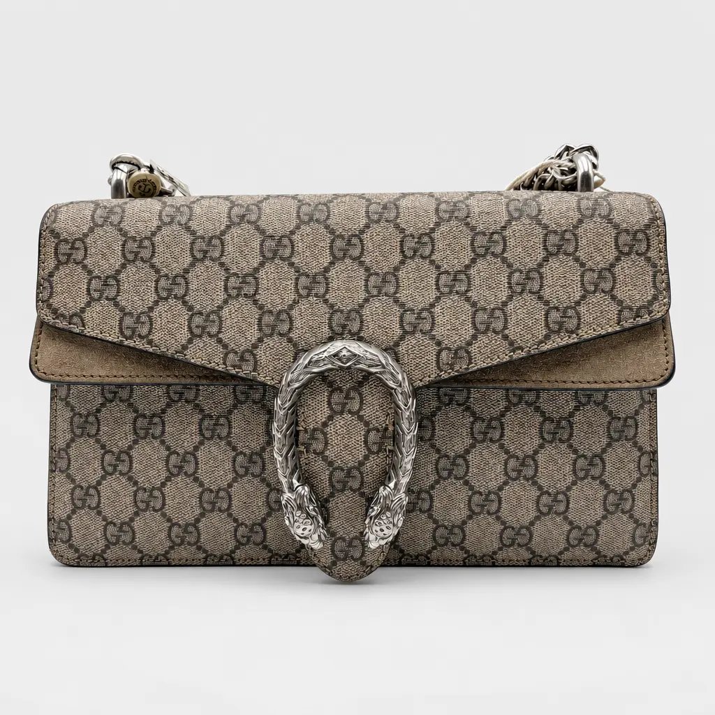 Pre-owned GUCCI france Shoulder Bags H2 Tiger Head Monogram Shoulder Bag H02022