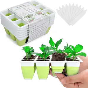 Reusable Seed Starter Kit, 72 Cells Seed Starter Trays, Silicone Seedling U