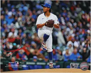 Shota Imanaga Chicago Cubs Autographed 8" x 10" Pitching In MLB Debut Photograph - Fanatics Authentic Certified