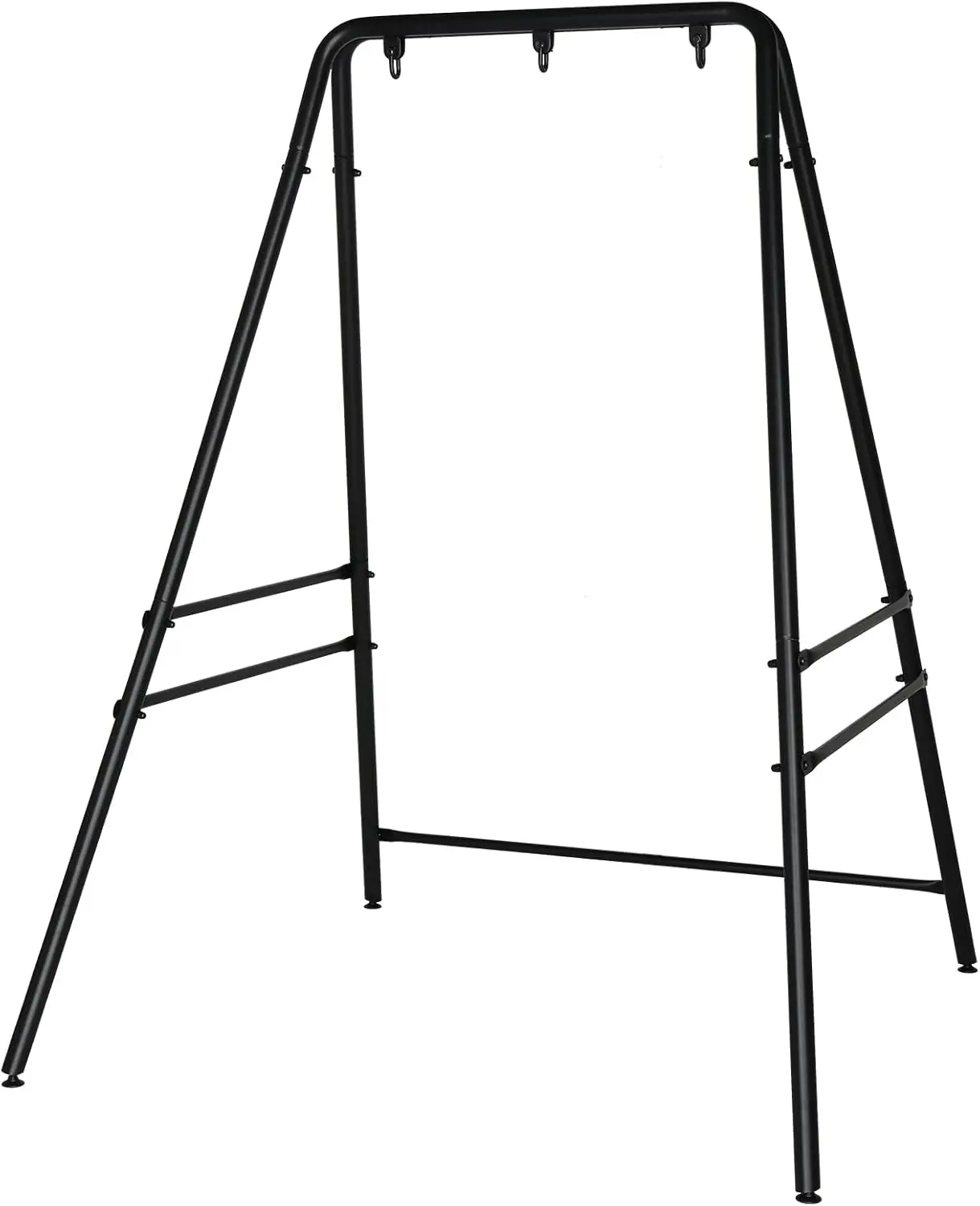Outdoor Hammock Chair Stand, Heavy Duty A-Frame Metal Swing Stand with Powder-Coated Finish and 3 Haning Holes for Yard, Porch, Paito, Inside Room,home decor,camping essentials