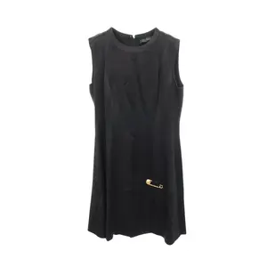 Pre-owned VERSACE Silk Small Leather Goods Sleeveless Dress