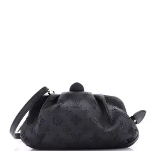 Pre-owned Louis Vuitton Leather Clutches & Wristlets Scala Pouch Bag Mahina Mini by Rebag