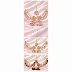 Sahara Jhumka with Tikka - Traditional Elegant Jhumka Design for Special Events & Daily Use Classic Accessory