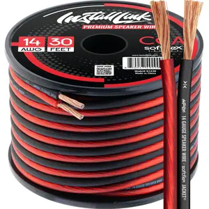 14 Gauge Speaker Wire (Speaker Cable) for Car, Home or RV Audio Cable, 30ft, CCA