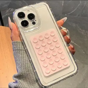 Clear Phone Case with Lens Protector, Anti-drop Cellphone Protective Case, Shockproof Mobile Phone Cover for iPhone 11 12 13 14 15 Pro Max