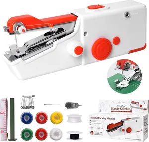 Handheld Sewing Machine, Quick Sew Mini Portable Electric Sewing Machine For Beginners Adults, Easy To Use Suitable for Sewing Clothes, Fabrics, Cutains, Family Travel, DIY