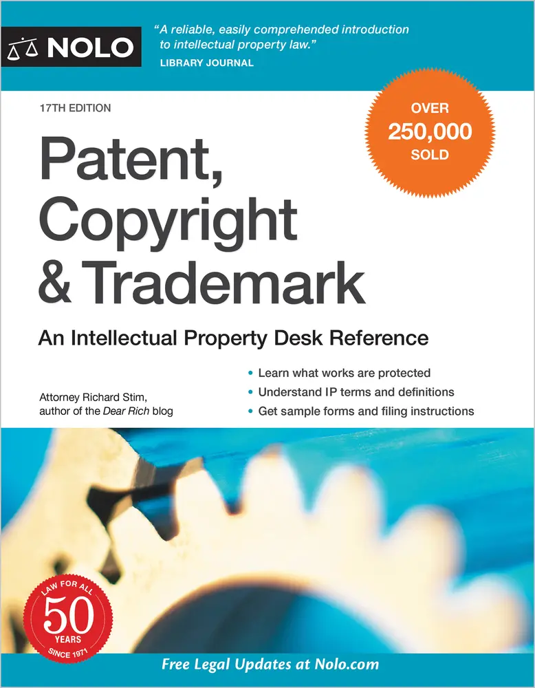 USED-Patent, Copyright & Trademark: An Intellectual Property Desk Reference by Stim, Richard (Paperback)