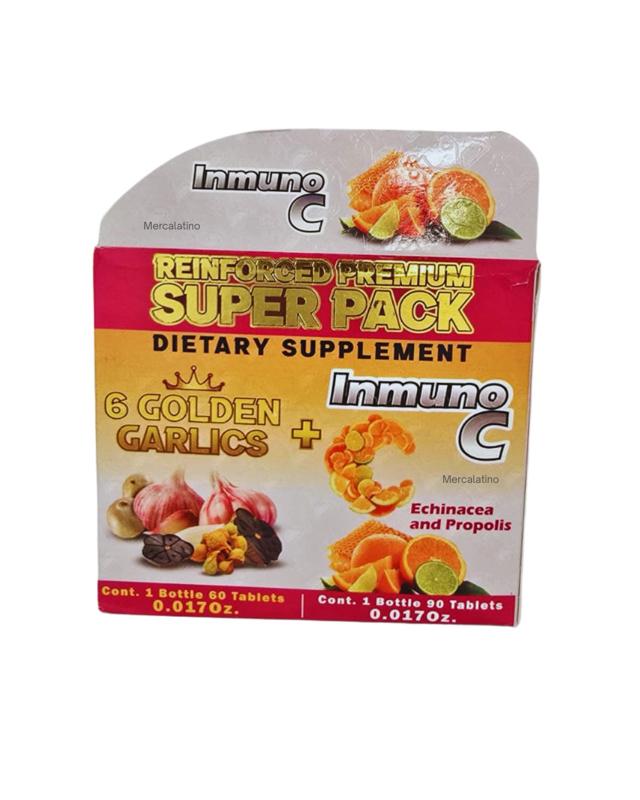 6 AJOS DORADOS + INMUNO C  150 cápsulas Supplement Dietary Vitamin