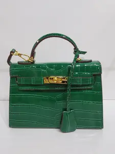 Emerald Green Croc Handbag Emerald Green Croc Handbag