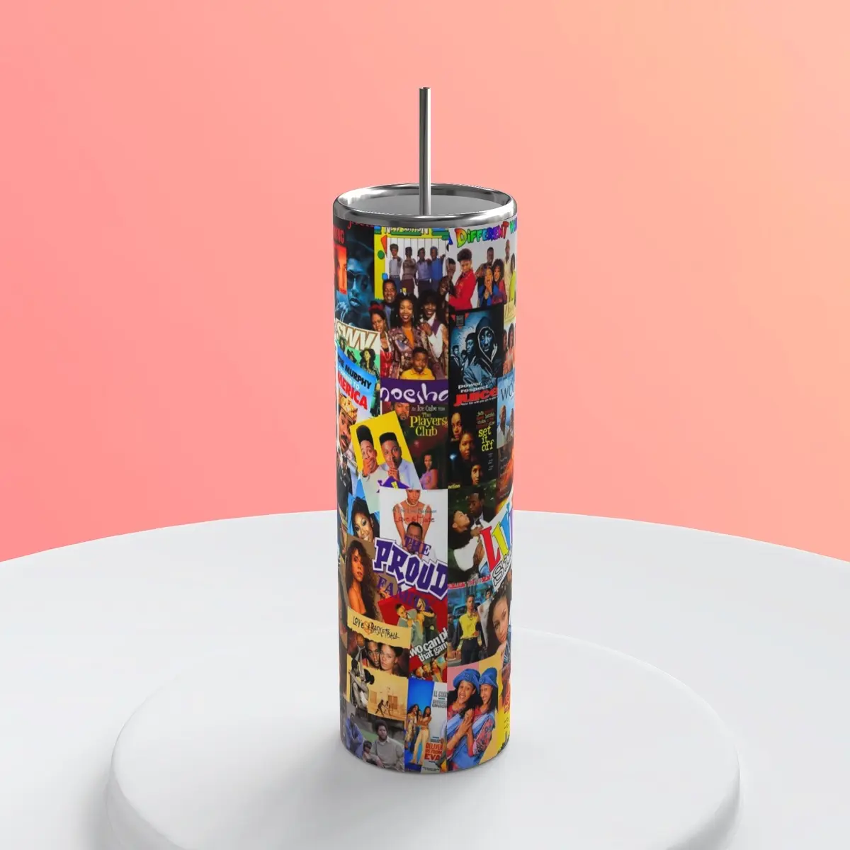 20OZ Stainless Steel 90’s sitcom & movie tumbler