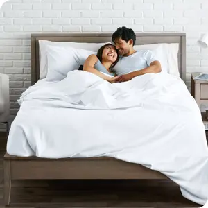 Bare Home Flat Sheet - Ultra-Soft Top Sheet, Double Brushed Microfiber