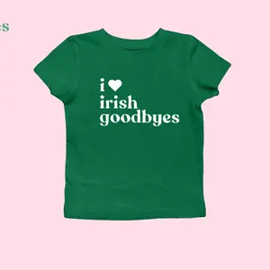St. Patrick's Day Baby Tee Irish Goodbye Funny St. Patty's Kiss Me I'm Irish BORG Drinking Unofficial Shirt Irish Boys St Paddy Top