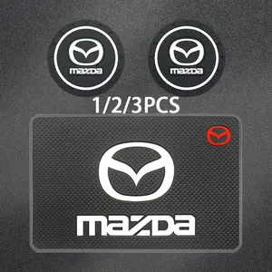 Mazda Rubber Car Cup Holder Coasters, Car Accessories, Anti-Slip, Durable, Eco-Friendly, No Odor, 1/2/3pcs Set, for Mazda 2 3 6 5 Demio Cx3 Cx4 Cx5 Axela