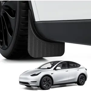 BASENOR Tesla Model Y Mud Flaps Splash Guards Fenders [No Drilling No Tape] [Paint Protection] All Weather Tire Protector Splash Guards Mudflaps for Model Y 2020-2024 Exterior Accessories