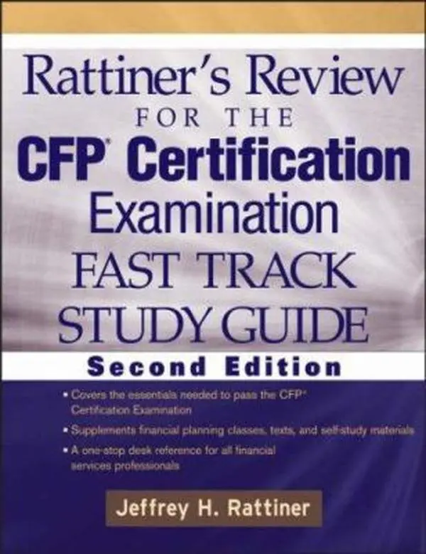 USED Book - Rattiner's Review for the CFP Certification Examination, Fast Track, Study Guide by Jeffrey H. Rattiner (Paperback) - english