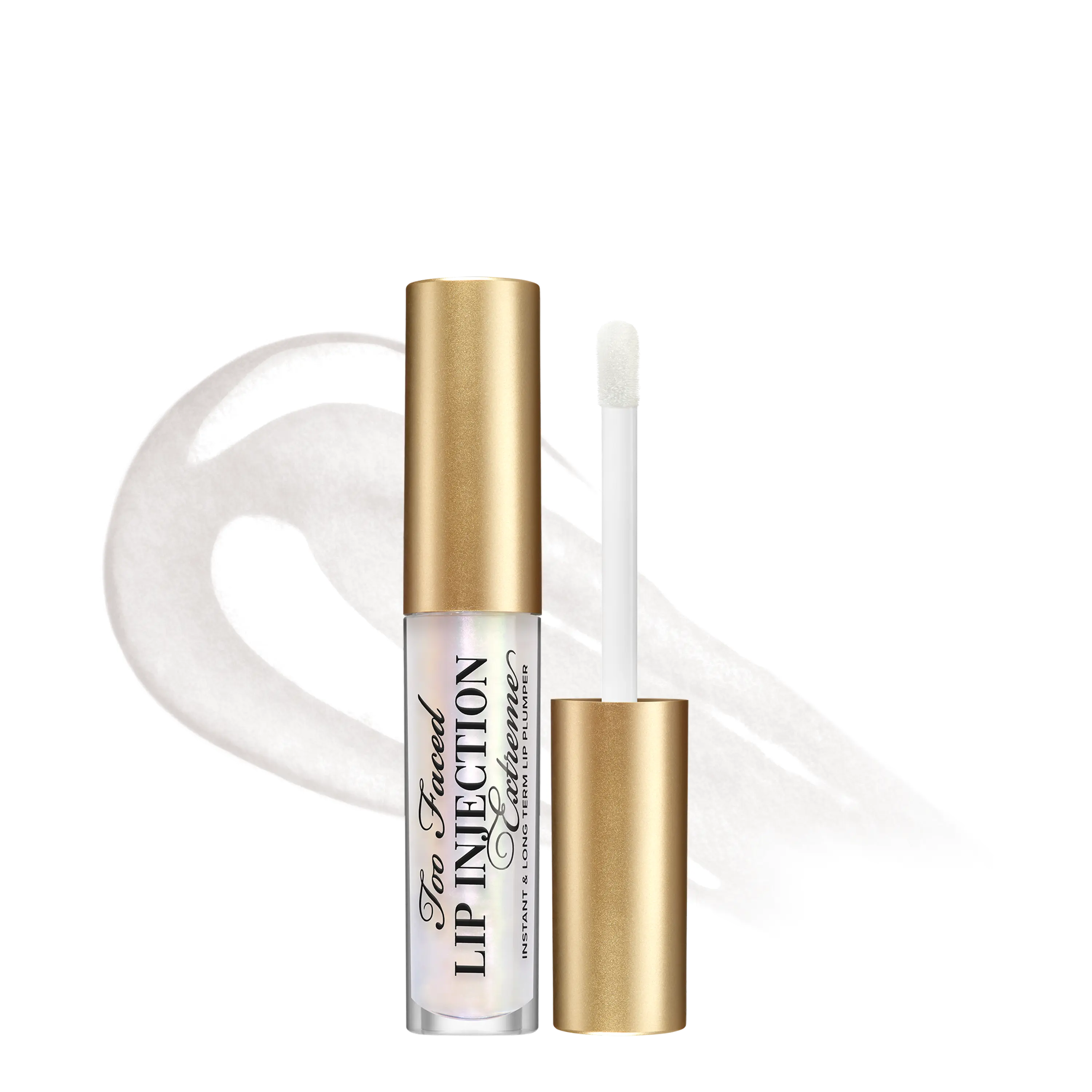 Too Faced Lip Travel Size Injection Extreme Lip Plumper - Instant Plumping, Hydrating, Moisturizing, Glossy Color Plumping Gloss