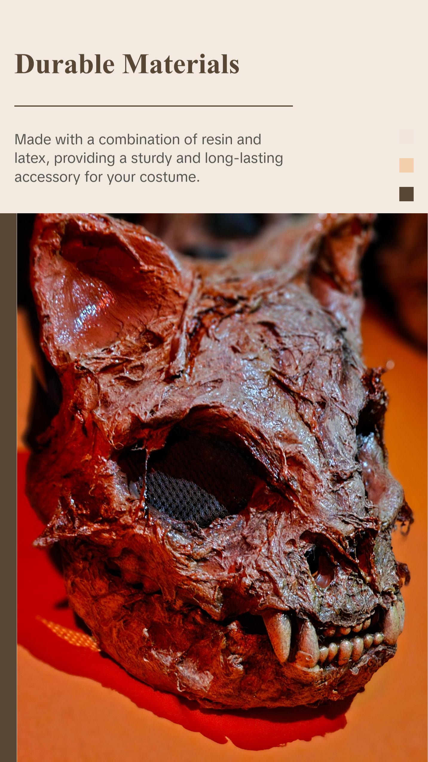 Cat Demon Skull Mask