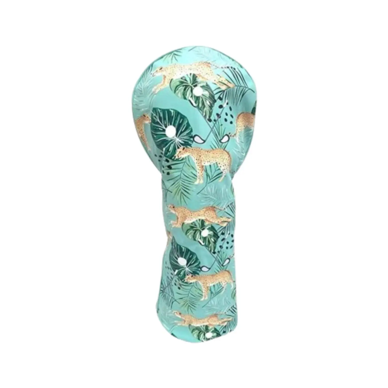 Leopard Golf Driver Headcover for Youth & Golf Enthusiasts - Faux Leather, Soft Velvet Lining, Luxurious Feel, Durable Club Protection