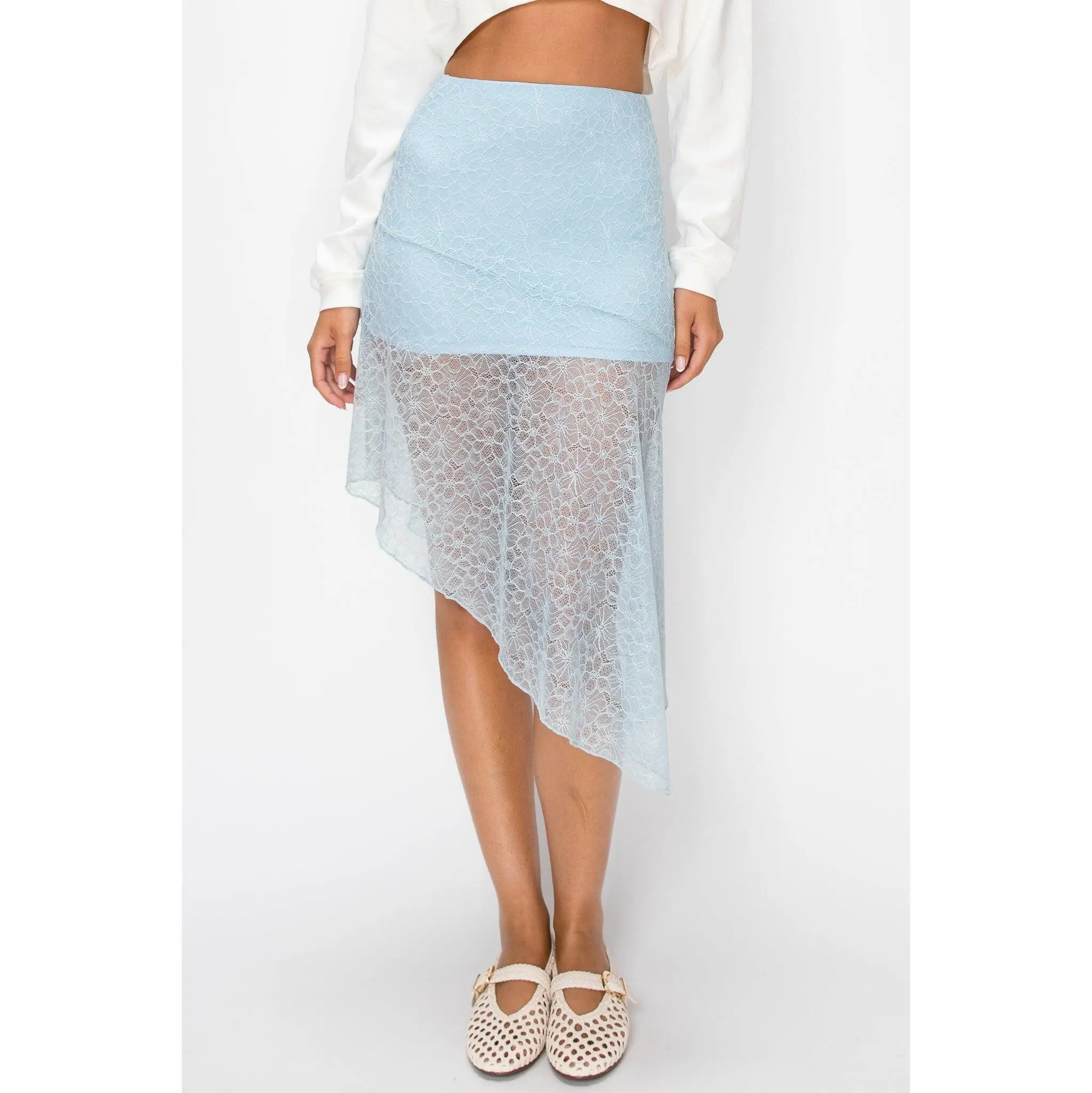 Asymmetrical Midi Skirt