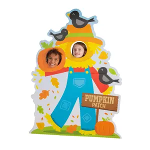 44" x 4 Ft. 10" Fall Pumpkin Patch Scarecrow Cardboard Cutout Stand-In Stand-Up