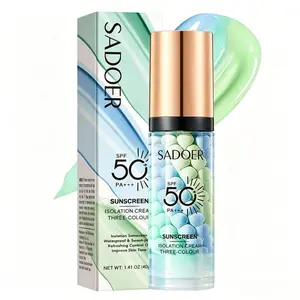 3-in-1 "Facial Pre-Cosmetic Cream Set", including sunscreen base cream (SPF 50), one-step skin tone correction base cream, oil-control and moisturizing skin tone correction, radiant skin, summer selection, etc. products
