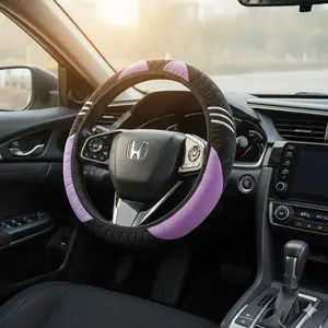 Winter Cozy Knit Steering Wheel Cover | Anti-Slip Fleece Liner | Elastic Universal Fit for Car & SUV | Removable Washable | Sweat-Proof Comfort for All Seasons Driving | Car Steering Wheel Insert Accessories