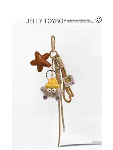 2026 New Miu-Style Star Charm, Instagram‑Cute Girly Accessory for Bags — Keychain, Lanyard, Hanging Ornament, Gift