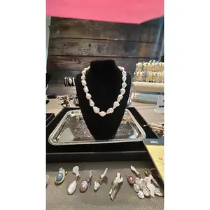 White baroque necklace
