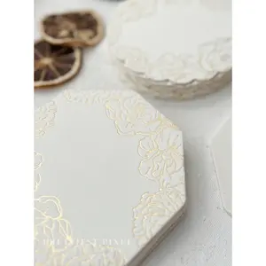 Octagon Party Drink Coasters | Set of 10 | Style 187