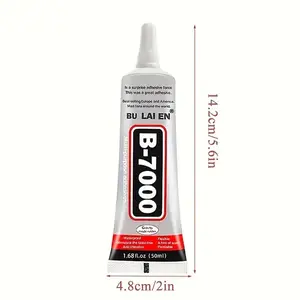 110ml B7000 Clear Multi-Purpose Industrial Adhesive for Rhinestones Crafts Jewelry Making Fabric Wood Glass Mobile Phone Repair Crystal Gem and Stone Bonding