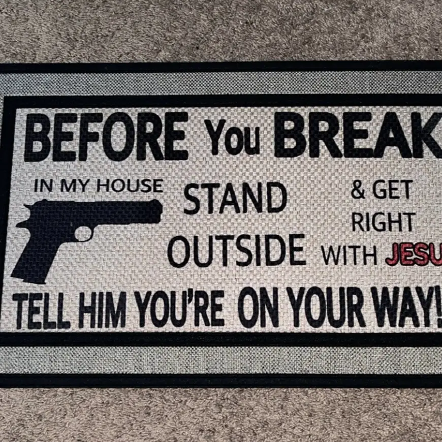 Custom doormat