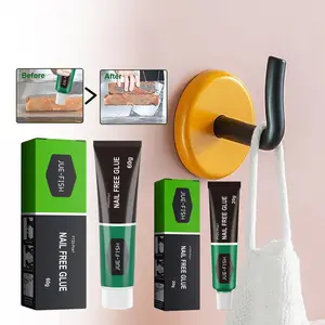 Jue-Fish Nail-Free Glue Strong Adhesion Quick-Drying Sticky Metal Plastic Sticker Silicon Sealant Quick-Drying Multifunctional Adhesive